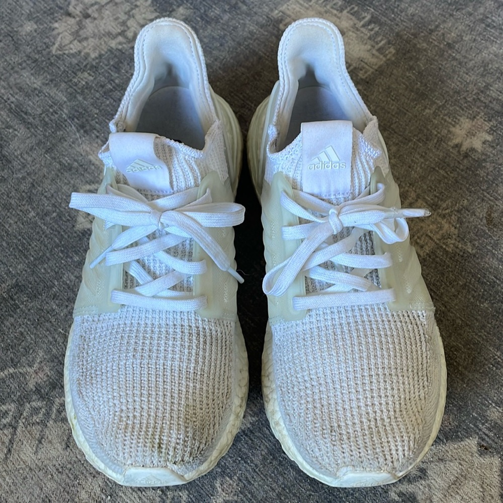 White adidas Ultraboost 19 women’s size 8